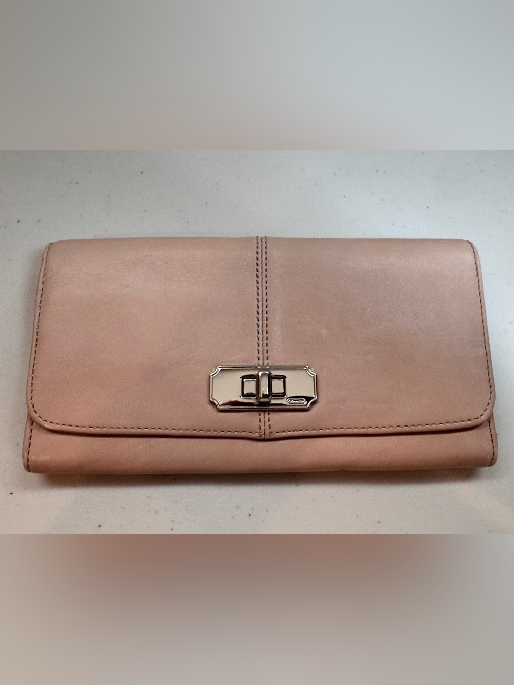 Coach Blush Pink Leather Wallet